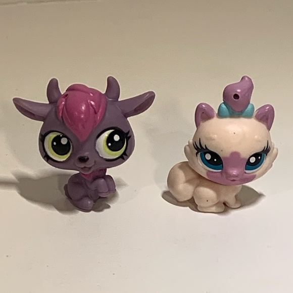 LOT OF 6 TEENIEST TINIEST LPS LITTLEST PET SHOP TOY FIGURES & 3 BOW ACCESSORIES - Picture 2 of 9